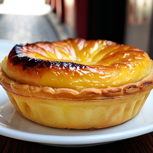 Home 5 중국인과 포르투갈계 인구 비율 - **Prompt:** A close-up, mouth-watering shot of a freshly baked Portuguese Egg Tart (Pastel de Nata) ...